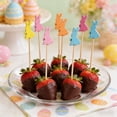 thumbnail image 5 of Weloille Easter Fruit Skewers Sturdy Wooden Multicolor Disposable 12cm for Party Bar Restaurant Decorations, 5 of 9