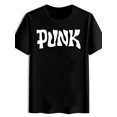 thumbnail image 1 of T-shirt Décontracté pour Homme à Col Rond avec Imprimé Punk, 1 of 5