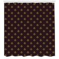 thumbnail image 3 of Ambesonne Fleur De Lis Shower Curtain, Royal Pattern, 69"Wx84"L, Burgundy Earth Yellow, 3 of 3