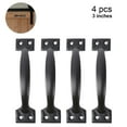 thumbnail image 2 of 6 Pack Rustic Gate Handles,Cast Iron Sliding Barn Door Handle white Home Improvement Handle, 2 of 4