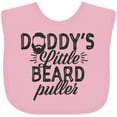 thumbnail image 3 of Inktastic Daddys Little Beard Puller Boys or Girls Baby Bib, 3 of 4