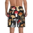thumbnail image 3 of Bixox Men's Various Mushrooms printing Casual Classic Fit Short Summer Beach Shorts, 3 of 6