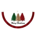 thumbnail image 1 of POINTERTECK Door Flag Durable Fine Workmanship Exquisite Patterns Reusable Long-lasting Christmas Decoration Bright Color Christmas Fan-shaped Flag for Festival, 1 of 8
