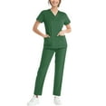 thumbnail image 7 of Scrubs Set for Women Nurse Uniform Jogger Suit Medical Scrubs Set V-Neck Top & Pants with Pockets Comfortable & Durable, 7 of 7