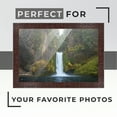 thumbnail image 2 of 25x30 Brown Mahogany Veneer Real Wood Picture Frame Width 1.5 inches | Interior Frame Depth 1, 2 of 8