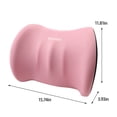 thumbnail image 3 of COFEST Car Cushion Car Memory Foam Lumbar Cushion To Relieve Driving Fatigue Slow Car Lumbar Pillow Pink, 3 of 8