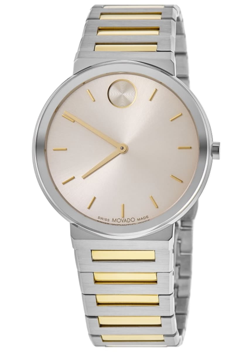 Movado Faceto Men's Watch, Black Dial, Stainless Steel, 0606237