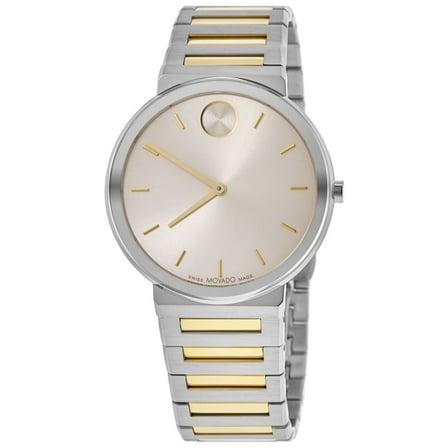 Movado Bold Horizon White Dial Steel Men's Watch 3601075