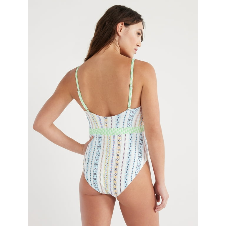 Jessica Simpson Women's One Piece Textured Swimsuit with Jessica Simpson Women's One Piece Textured Swimsuit with