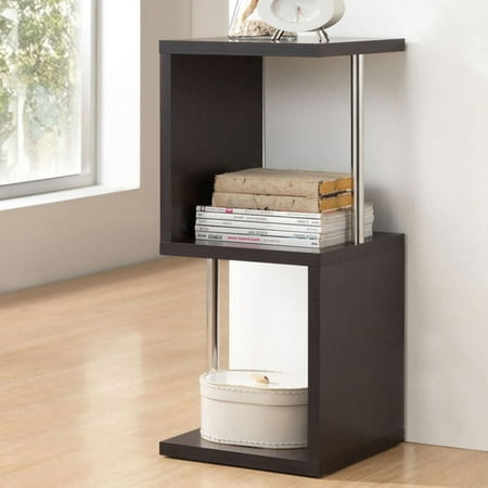 UPC 847321010796 product image for Wholesale Interiors Lindy 2-Tier Modern Display Shelf, Dark Brown | upcitemdb.com