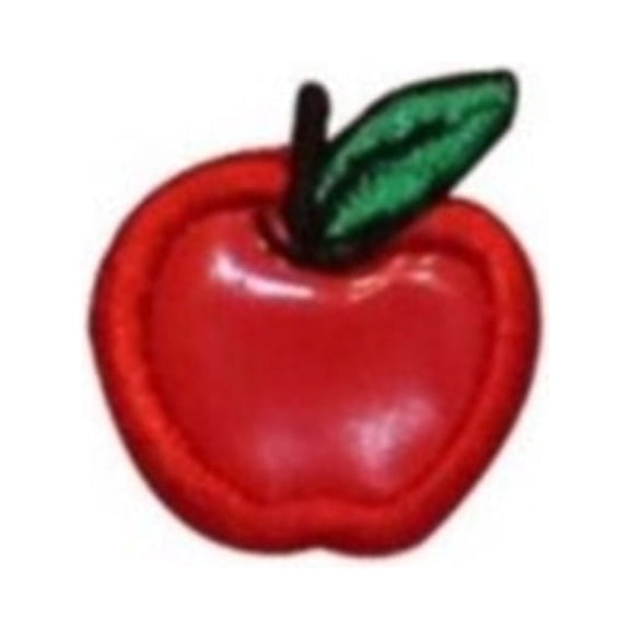 ID 1235F Tiny Apple Symbol Patch Fresh Fruit Summer Snack Vinyl Iron On Applique