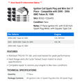 thumbnail image 2 of Ignition Coil Spark Plug and Wire Set 17 Piece - Compatible with 2000 - 2006 GMC Yukon XL 1500 2001 2002 2003 2004 2005, 2 of 2