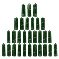 Amazing Gemstone Chrome Diopside Crystal Points Bulk Healing Crystals - Pack of 3 Single Terminated Healing Wand Point Bulk Crystals for Crafts, Crystal Grid, DIY Work - - Beginners Gift