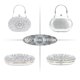 thumbnail image 2 of Bolso de mano Crystal Clutch con diseño de lanpet con diamantes de imitación, plateado, 2 of 6