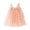 thumbnail image 1 of Robe Fille Sans Manches à Volants Robe Bébé Fille Tulle Robe Printemps Été Princesse Robe de Fête Vêtements Filles 3-4 Ans, 1 of 5