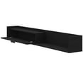 thumbnail image 5 of Nexera Slim Wall-Mounted Tv Stand Fits Tv's up to 72" with Storage Cabinet, Black, 5 of 9