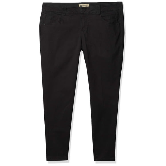 Democracy Jeans Jegging Grande Taille Ab Solution pour Femmes, Noir, 22 US