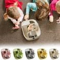 thumbnail image 5 of Portable Hamster Cage Home, Clear Openable Top Enclosure, Compact Pet Mouse Habitat, Transparent Acrylic Material, Indoor Living Room Bedroom Dorm BSupports Small Animal, 5 of 6