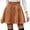Brown, variant on Landzoo Women Lady Solid Color High Waist Corduroy A Line Skirt Mini Skirt Cozy Distinctive Women's Skirt