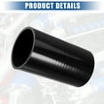 thumbnail image 6 of Unique Bargains 3" ID 6" Length 4-Ply Reinforced High Temp Straight Coupler Silicone Reducer Hose Black for Car, 6 of 6