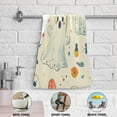 thumbnail image 5 of Yayeee Hand Towels for Bathroom Set of 2 Quick Dry Super Absorbent Soft Hand Shower Towels, 28" x 14", Halloween Cute Ghosts, 5 of 8