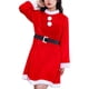 thumbnail image 5 of Vestido de Papá Noel navideño, disfraz navideño, disfraz con temática navideña sin chal, 5 of 9
