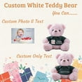thumbnail image 2 of Teddy Bear Personalized Plush Toys, Customized Gifts Stuffed Bear with Text+Photo as Gift on Christmas Birthday (10 IN-Text+Photo), 2 of 6