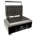 thumbnail image 2 of ald.kitchen 6-Waffle Commercial Electric Hot Dog Waffle Maker, Stainless Steel, 2 of 9