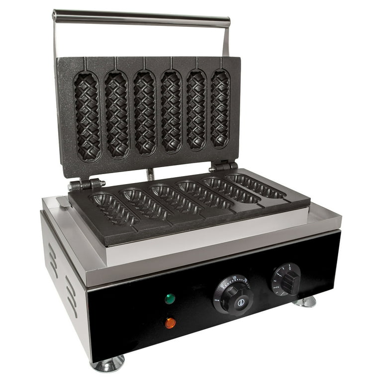 ald.kitchen 6 Waffle Commercial Electric Hot Dog Waffle Maker Stainless Steel Walmart