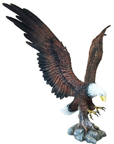 Majestic Eagle Wings of Glory American Bald Eagle Wall Decor Sculpture 18 Inch 