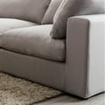 thumbnail image 5 of Roundhill Furniture Rivas Contemporary Sectional Sofa, Graphite Polyester Blend, 5 of 9