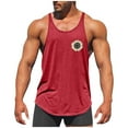 thumbnail image 2 of Vetsdori Athletic Tank Tops for Men 100% Cotton Sleeveless T Shirts Summer Sport,Muscle Undershirts Graphic Crew Neck Mens Tanks Outdoor,XXXXXL, 2 of 5