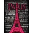 thumbnail image 3 of Grey, Jace 12x14 Black Modern Framed Museum Art Print Titled - Paris Type, 3 of 5