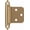 Champagne Bronze, variant on PETGLE | Cabinet Hinge | Variable Overlay | Polished Chrome | 2 Pack | Self-Closing | Face Mount | Cabinet Door