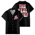 thumbnail image 2 of Jey Uso The Real Chief Shirt Women Men Camp Collar Short Sleeve V-Neck Fashion Shirts, 2 of 3