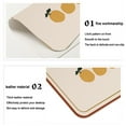thumbnail image 4 of Leather Placemats Oil-Proof Table Mats Heat Insulating Dining Mat | Western-Style Placemat for Dinner Table | Waterproof and Easy Clean Surface Protector for Home Kitchen Dining Room, 4 of 6