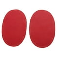 thumbnail image 2 of 2x SEW-ON OVAL SEW Leather ELBOW/KNEE PATCHES repair CRAFT SEWING APPLIQUES , Red, 2 of 7