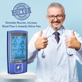 thumbnail image 2 of Estimulador muscular NURSAL TENS EMS para terapia de alivio del dolor, masajeador de pulso eléctrico TENS de doble canal con 24 modos y 12 electrodos, modo continuo estable y función de memoria., 2 of 5