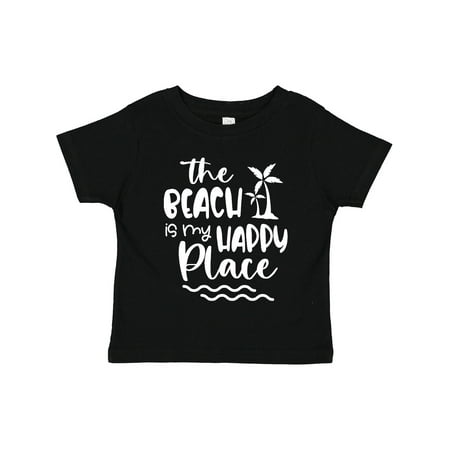 

Inktastic Spring Break the Beach is My Happy Place Gift Toddler Boy or Toddler Girl T-Shirt