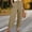 Brown, variant on Linen Pants for Women High Waisted Elastic Drawstring Casual Lounge Trousers with Pockets M