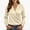 Beige women long sleeve wrap blouse a1, variant on Kadlawus Women Long Sleeve Wrap Blouse Elegant Casual Basic Solid Slim Fit Tops Soft Flowy Fabric for Office Commute Business Trip Wear, Dark Gray 2XL