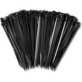 thumbnail image 2 of 8" Black Zip Ties Cable Nylon Wrap 50 lbs Tensile Strength for Indoor Outdoor (100 Pack), 2 of 5