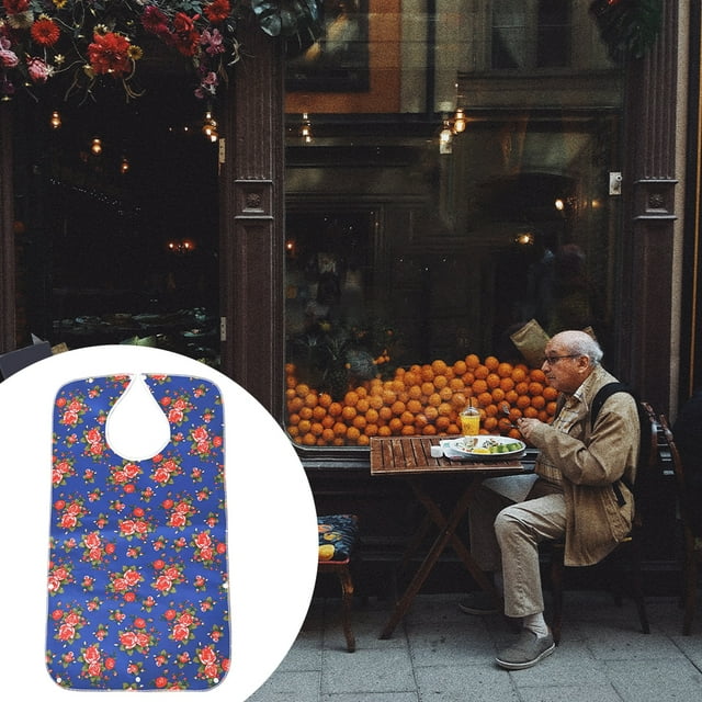 Recolector de baberos adultos impermeable shamjiam azul