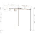 thumbnail image 6 of vidaXL Pergola Garden Arbor Patio Shelter Lean to Pergola Antique Brown Iron, 6 of 28