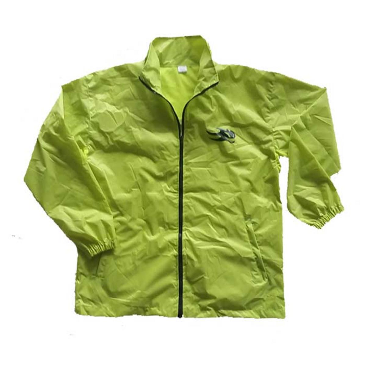 Unisex Rain Jacket with Storage Pouch by Winning Beast®. Neon Yellow. 2 Extra Large. - image 1 of 4