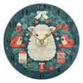 thumbnail image 5 of Christmas and Sheep Black 10 inch Wall Clocks Non Ticking Easy to Read Battery Decorative for Home Bathroom Kitchen Bedroom Living Room, 5 of 8