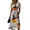 White, variant on Halloween Costume Dresses for Women Short Sleeve V Neck Flowy Sundress Halloween Print Lightweight Outfit Wedding Guest Halloween Party Wear