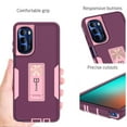 thumbnail image 3 of CoverON For Motorola Moto G Stylus 2022 Case, Military Grade Heavy Duty Full Body Phone Kickstand Cover, Violet Purple, 3 of 6