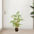 thumbnail image 1 of bambú artificial, bonsái, realista, falso, en maceta, planta bambú artificial para sala estar, jardín, escritorio, decoración del hogar 09 m de alto, 1 of 8
