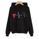 thumbnail image 3 of Gibobby Sudadera con Capucha para Mujer, Sudadera con capucha de manga larga suéter(Negro,XG), 3 of 3